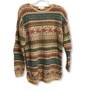 Vintage 80’s Casual Corner oversized sweater size S